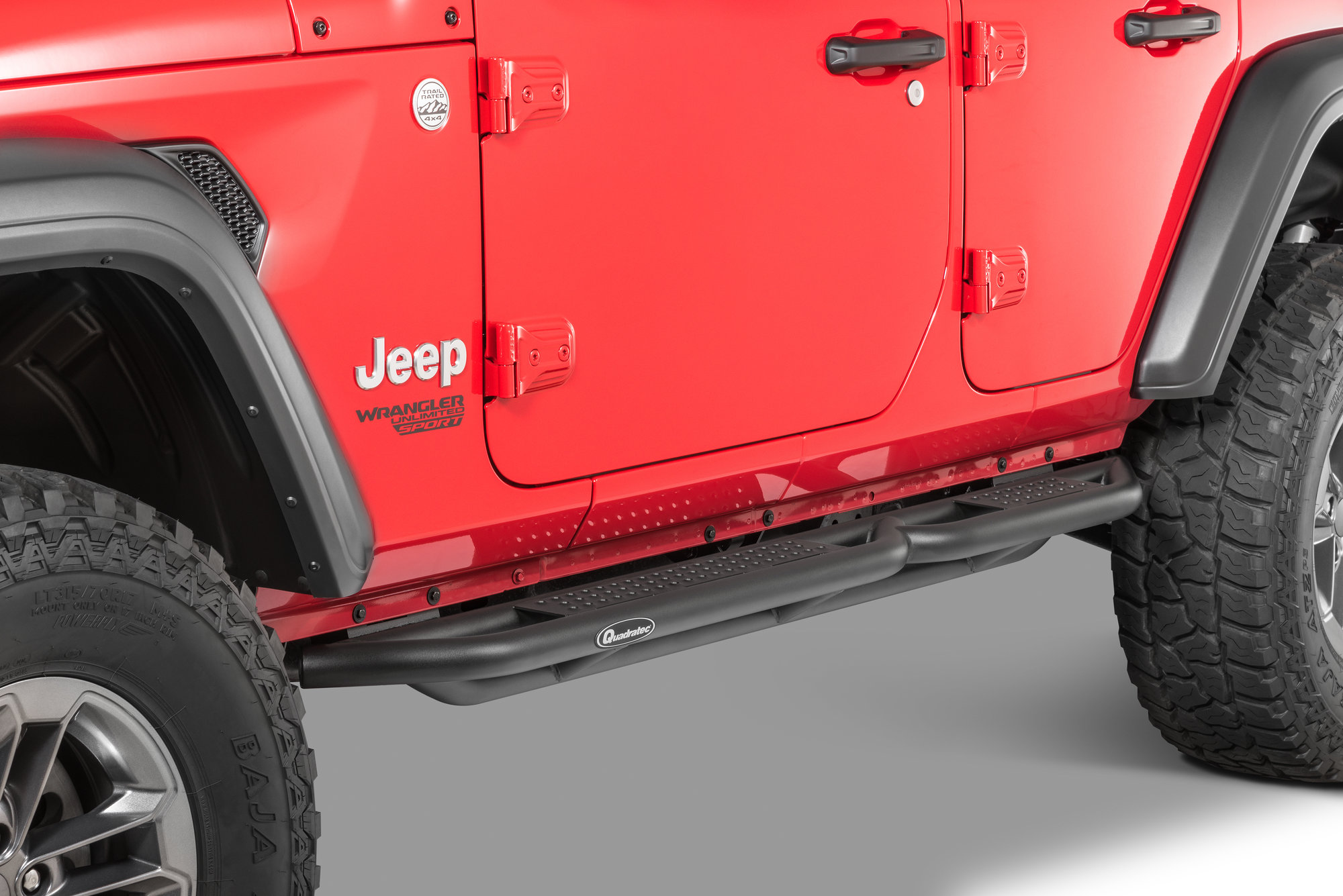 Jeep Wrangler JL QRCサイドアーマー（ロックガード付き） Quadratec QRC Side Armor with Step for 18-24 Jeep Wrangler